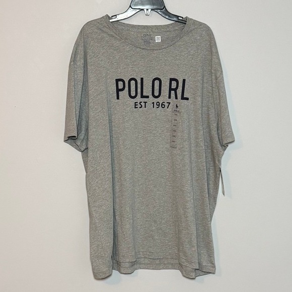 Polo Ralph Lauren Other - Polo Ralph Lauren Mens XXL Heather Grey Polo RL Est 1967 Graphic T-Shirt NWT